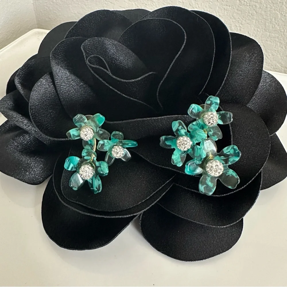 Lele Sadoughi Garden Bouquet Earrings Green